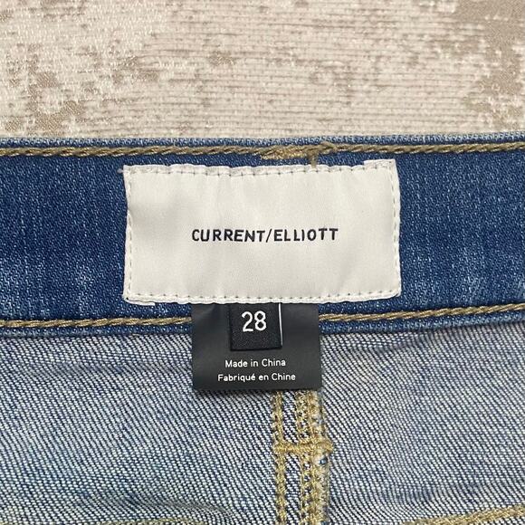 Current/Elliott High Rise Ripped Knee Boyfriend Jeans - Picture 4 of 7